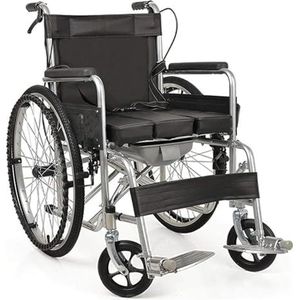 Opvouwbare rolstoel Lichtgewicht opvouwbare rolstoel, draagbare transportrolstoel, handrem, armleuningstoel for ouderen, gehandicapten, wandelende menigte Comfort