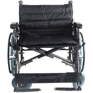 Opvouwbare rolstoel Opvouwbare rolstoel begeleider-aangedreven koolstofstaal verbrede grote handmatige reiswagen for gehandicapten van middelbare leeftijd kan 150 kg dragen Comfort