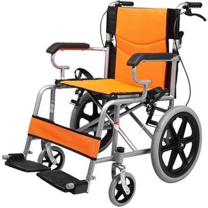 Rolstoelen Lichtgewicht begeleider-aangedreven rolstoel Vrije tijd Opvouwbaar frame Veiligheid Draagbare reisreisstoel Kan plat worden opgevouwen Volwassen