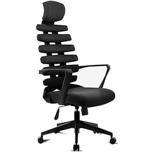 Computer stoel Bureaustoel In hoogte verstelbare bureaustoel Creatieve wervelkolom Visgraat Computerstoel Comfortabel en stevig zitkussen Kantoor (Color : G)