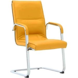 Computer stoel Bureaustoel Armleuning Bureaustoel Comfortabele ergonomie Computerstoel Metalen frame Leidinggevende stoelen Lendensteun Spelletjes Kamer (Color : Yellow-)