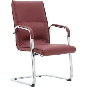 Bureaustoel Bureaustoel Armleuning Bureaustoel Comfortabele ergonomie Computerstoel Metalen frame Leidinggevende stoelen Lendensteun Comfortabel (Color : Red-)