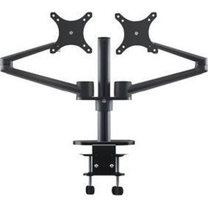 ALBA MHARMFD N TFT/LCD-monitorarm, 2 monitoren, zwart