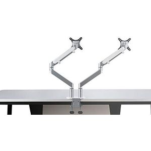 Alba Jamy multidirectionele arm, dubbel scharnier, display, grijs metaal en donkergrijs