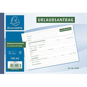 Exacompta 263B Manifolds vakantieaanzoek DIN A5, 2 x 40 vellen