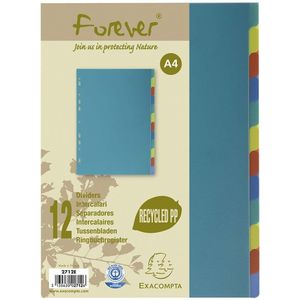 Exacompta Register 'Forever' A4 aus Recycling-PP 12-teilig