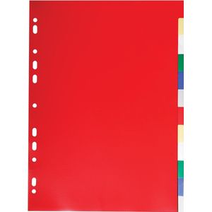 50 x Exacompta Register A4 PP blanco 12-teilig farbig