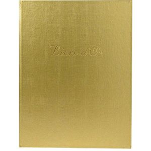 Exacompta - ref. 4989E - 1 Kunstleren gastenboek BALACRON - Verticaal formaat : 27 x 22 cm - Gouden rand met titel in gouden letters - 100 effen witte bladzijden - Kleur : Goud