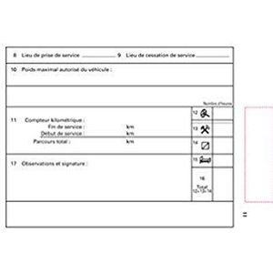 Exacompta - Ref.5070E – 10 afzonderlijke schriften – voor bestuurders en motorrijders op de weg – officieel model – formaat 148 x 105 mm