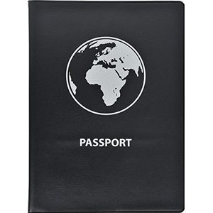 Exacompta - Ref. 5404E - Beschermingsetuis RFID Hidentity Paspoort in ondoorzichtig PVC - Bescherming van persoonlijke gegevens - Anti-piraterij - Opbergformaat: 9x12,8 cm - Kleur: zwart