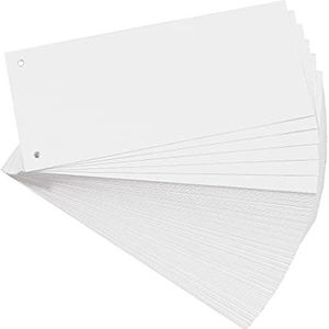 Tabstroken voor ordners - 100 stuks 10,5 x 24 cm Wit