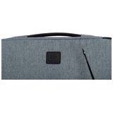 Laptophülle Exacompta Business, für Laptops 13-14'', gepolstert, Griff & Reißverschlussfach, B 370 x T 25 x H 280 mm, Post-Consumer-Polyester, grau