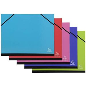Exacompta 25629E - Een tekenkarton met elastieken IDERAMA - A4, willekeurige kleur