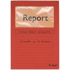 Exacompta - ref. 50255E - Set van 25 venstermappen Forever® 120 g/m² - felle kleuren - 100% gerecycleerd en Blauer Engel gecertificeerd - Afmetingen: 22 x 31cm Formaat A4 - kleur rood