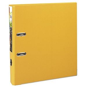 Exacompta - ref. 53149E - 1 Ordner met hefboom MAXI Prem'Touch® A4 - 50 mm rug - 55 mm mechaniek - Afmetingen: 32 x 30 x 5 cm - Formaat A4 Maxi - Kleur : Geel