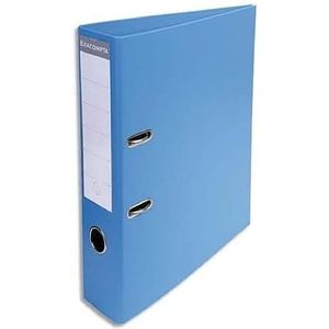 Exacompta 53742E -1 A4 Prem'Touch map met hefboommechanisme rug 70 mm mechaniek 75 mm buitenafmetingen: 32 x 29 x 7 cm opbergbaar formaat A4 kleur: blauw
