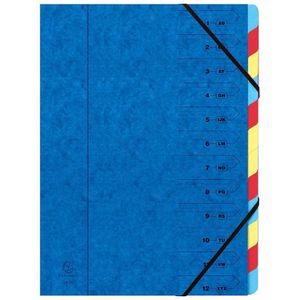 Exacompta Ordnungsmappe Nature Future A4 12-teilig blau