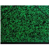 Exacompta - Ref. 542000E - 1 x tekenmap van karton met groen gemarmerd motief, met elastieken 32 x 45 cm - voor documenten in DIN A3-formaat