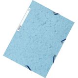 Exacompta elastomap, 3 kleppen, ft A4, geassorteerde  kleuren, pak van 10 - blauw Papier 3130630555100