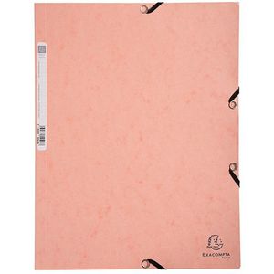 ELASTOMAP EXACOMPTA AQUAREL A4 3-KLEP ROZE