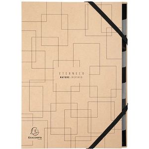 Exacompta - Art. 56747E - Eterneco Harmonika sorteermap met 9 vakken van plantaardig materiaal, houtpulp en plantaardige olie - voor A4-documenten - Willekeurige afbeeldingen