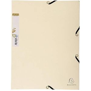 25 x Exacompta Eckspannmappe A4 380g/qm Karton sand