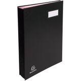 Exacompta handtekenmap voor ft 24 x 35 cm, uit karton overdekt met pvc, 20 indelingen, zwart