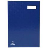 Exacompta handtekenmap voor ft 24 x 35 cm, uit karton overdekt met pvc, 20 indelingen, blauw