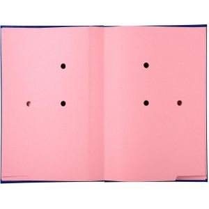Exacompta handtekenmap voor ft 24 x 35 cm, uit karton overdekt met pvc, 20 indelingen, blauw