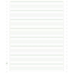 Exacompta - 62211E - Computerpapier - Groen/Wit - 2000 Vellen - Gelinieerd - 60 g/m²