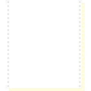 Exacompta 1000 vellen 2ex. zelfkopiërend listingpapier 240x11 2 zijden microgeperforeerd - afscheurbare Caroll banden - Wit - 62412E