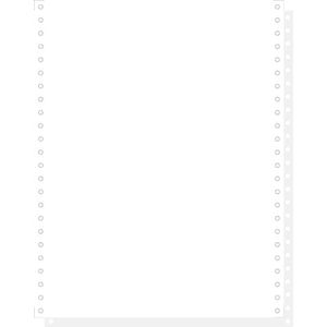 Exacompta 1000 vellen 2 ex.zelfkopiërend listingpapier 240x12 afscheurbare Caroll banden - Wit - 62522E