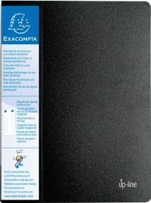 Exacompta Sichtbuch A4 40 Hüllen mit Rückenschild schwarz