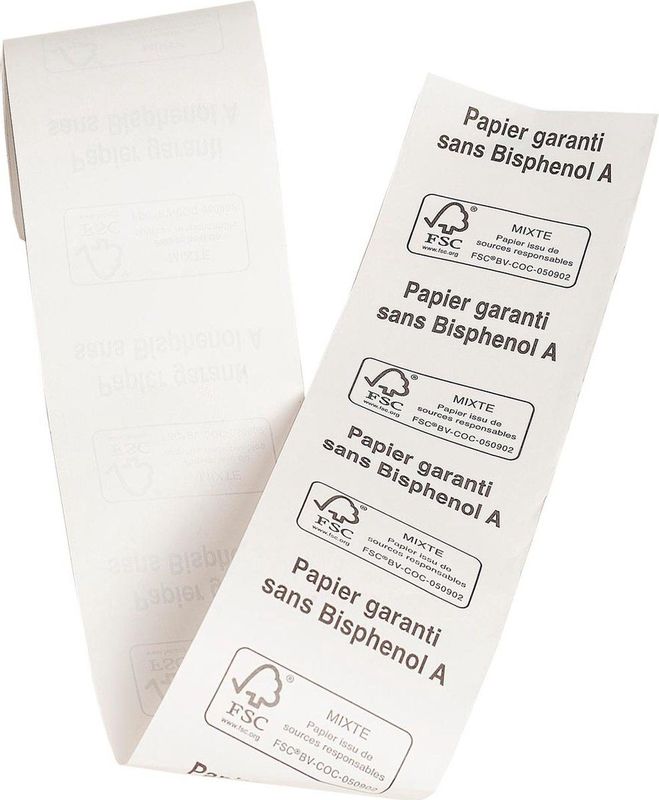 Exacompta - Thermische Rekenrollen - Wit - 57 mm x 40 m - Pak van 5 Rollen, BPA-vrij, FSC-gecertificeerd