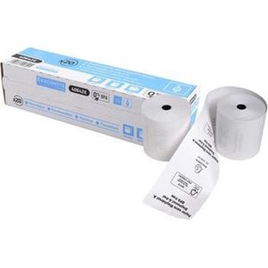 Exacompta - Ref. 43816E - Set van 10 kassabonnen - breedte 80 mm x diameter 72 mm - boorhouder 12 mm - 1 thermische laag 48g/m² zonder BpA - Metratie (+ of - 2m) : 76 m - Wit