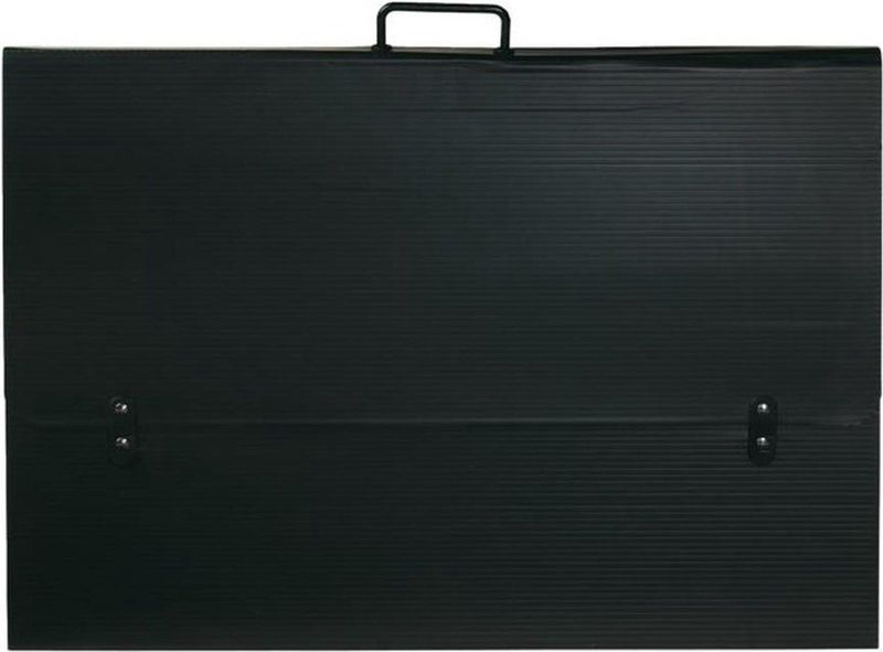 Tekenkoffer Exacompta B2 52x72cm Rugbreedte 30mm PP Zwart