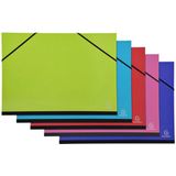 Excacompta tekenmap Iderama 32 x 45 cm, pak van 5 stuks in geassorteerde kleuren