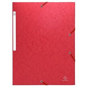 Verzamelmap met 3 elastische kleppen, 600 g/m², Scotten natuur, A4