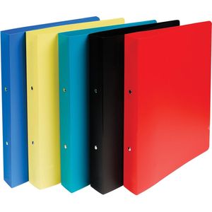 Exacompta ringmap ondoorschijnend, ft A4 maxi, PP, 2 ringen van 3 cm, 1 stuk, 5 geassorteerde kleuren