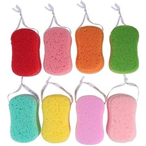 Beaupretty - Badsponzen - 8 Stuks - Eenvoudige Vorm - Duurzame Scrubbers Voor Lichaamsreiniging
