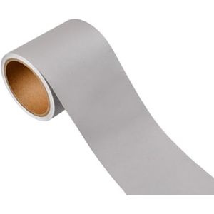 Behangranden,dado rail, Muur Taille Lijn Plint Mat Oppervlak Flexibele Peel en Stick Sierlijst Plint Grens 25m*3cm for Deurkozijn Vloer Muur,Grijs (Size : Grey)