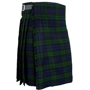 Hamilton Kilts Blackwatch Tartan Kilt Schotse Traditionele Highland Tartan Jurk Bruiloftsfeestkleding, W32