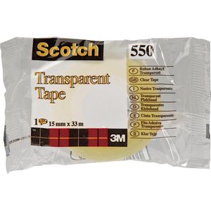 Scotch transparante tape 550 ft 15 mm x 33 m