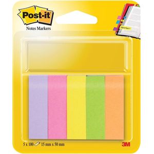 Post-it® Notes Markers Haftmarker farbsortiert 5x 100 Streifen