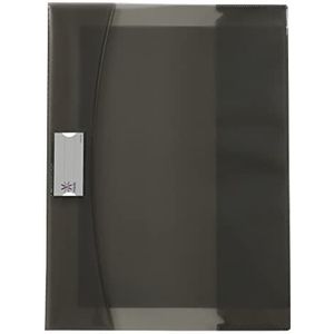 Viquel Strong Cover – schriftenhouder 17 x 22 cm van grijs kunststof – premium kwaliteit – versterkte rug – met kleppen voor bladwijzers
