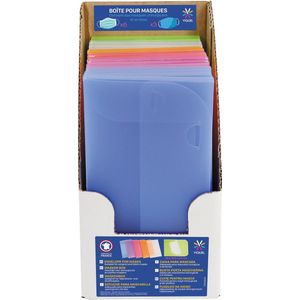 Viquel enveloppen voor beschermende mondmaskers, ft 20 x 10,5 x 0,8 cm, display met 15 stuks
