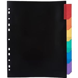 Viquel Maxi tabbladen A4, polypropyleen, regenboogklasse, 6 stuks