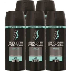 MULTI BUNDEL 5 stuks Axe APOLLO - deodorant - spray 150 ml