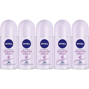 MULTI BUNDEL 5 stuks Nivea DOUBLE EFFECT - deodorant - roll-on 50 ml