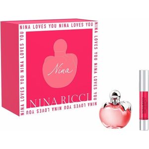 Nina Ricci Nina Geschenkset 50ml EDT + 2.5g Its Lipstick - Iconic Pink